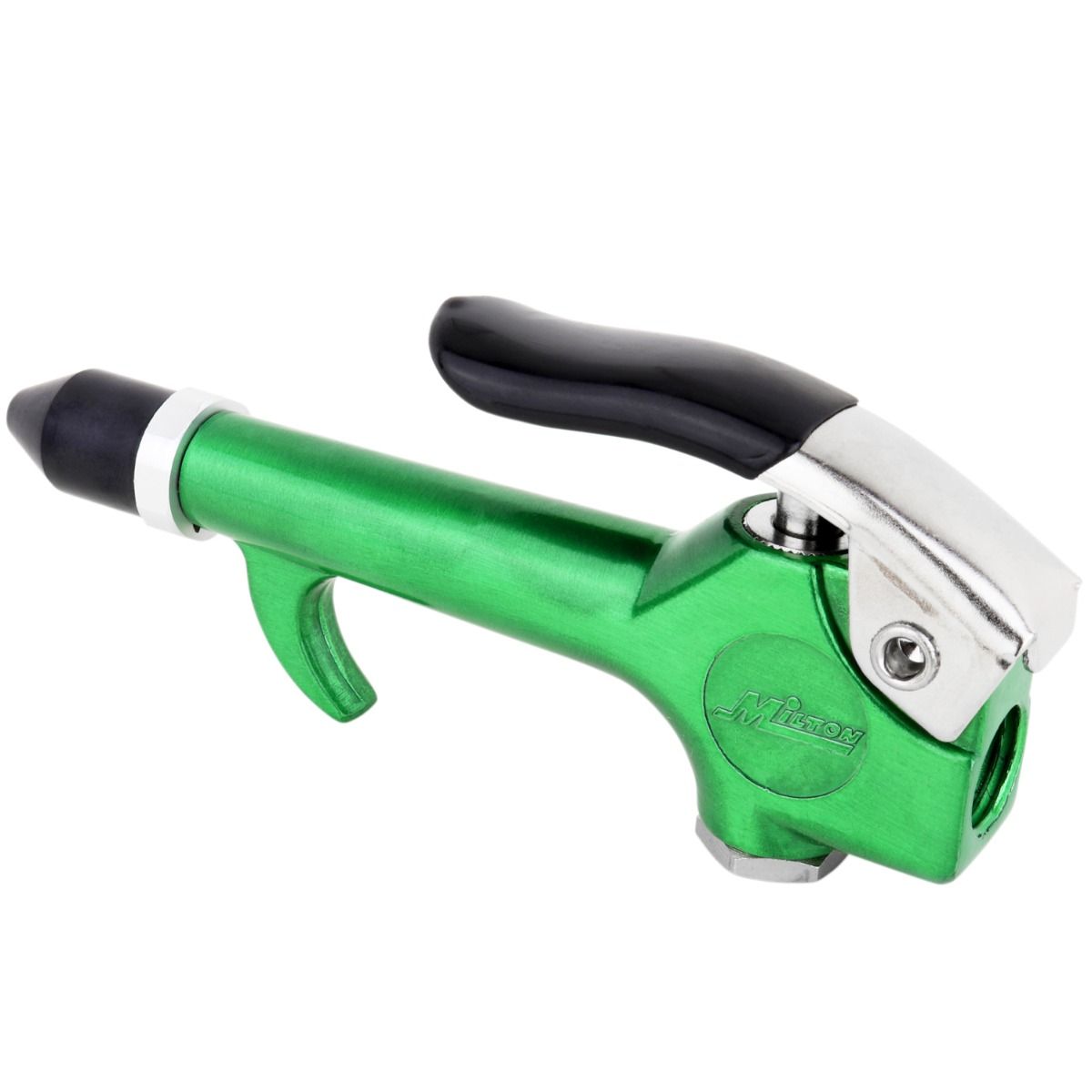 Milton® COLORFIT® S-148AC 1/4" NPT Lever Blow Gun Tool, Rubber Tip Nozzle, Green