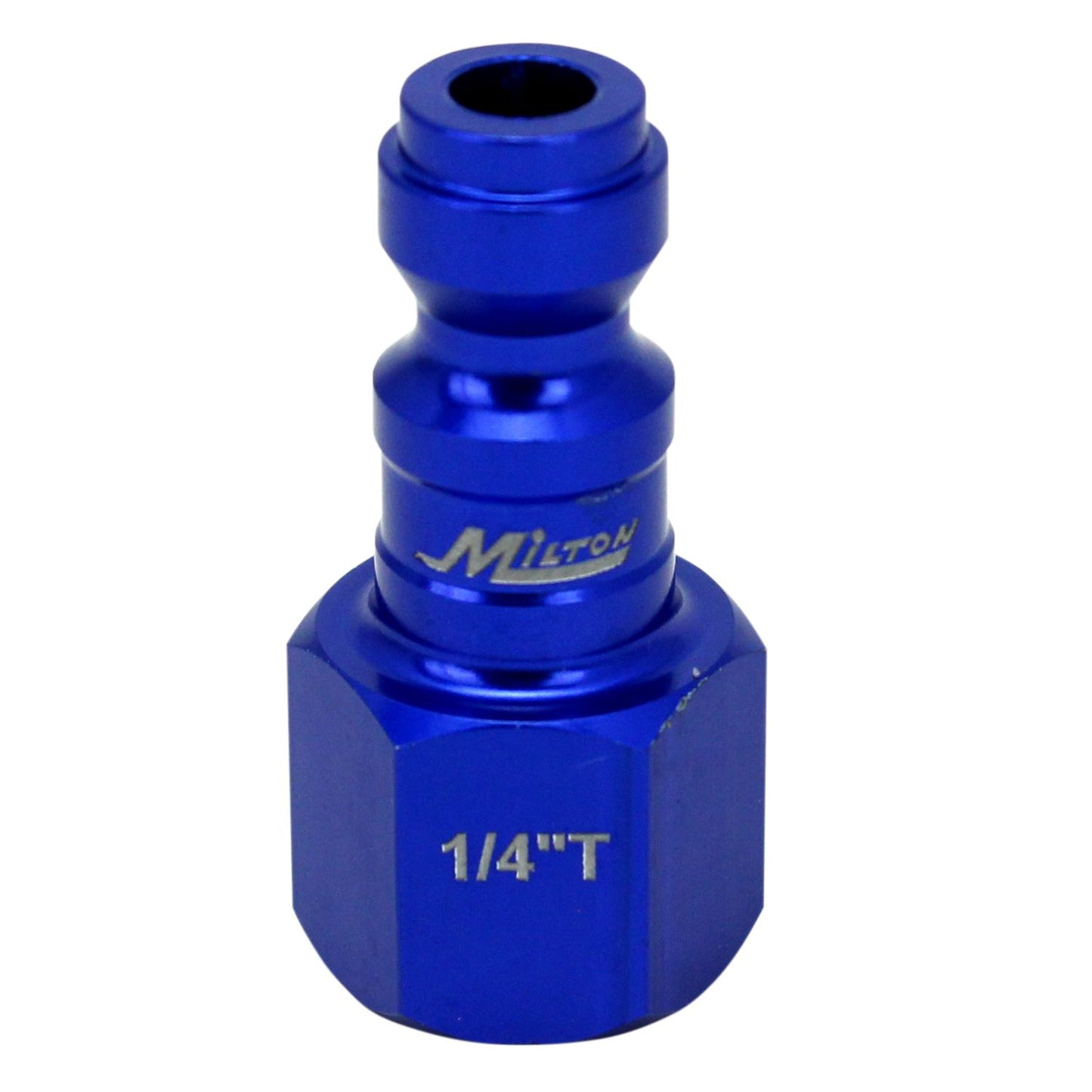 Milton® COLORFIT® Coupler & Plug Kit - (T-Style, Blue) - 1/4" NPT (14-Piece)