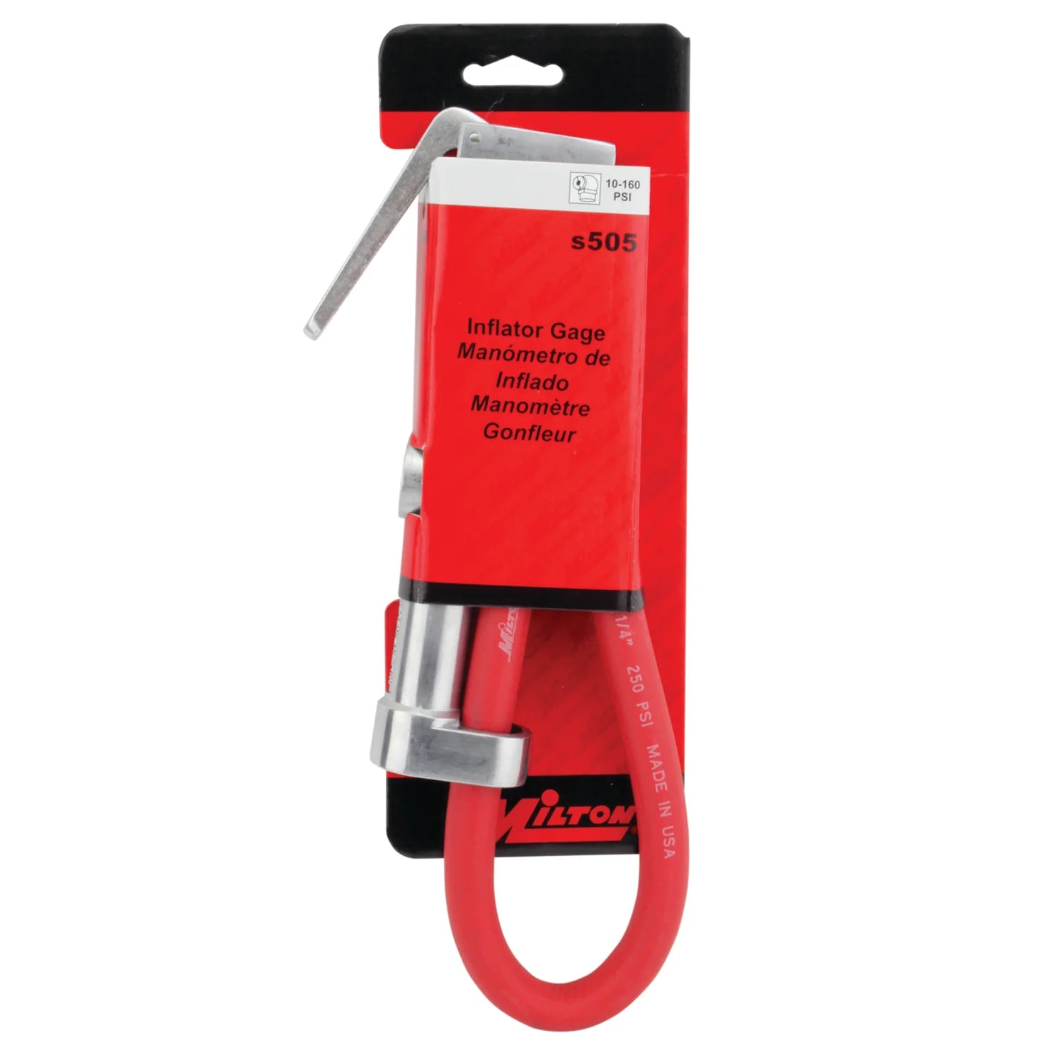 Milton® 506S - 10 to 160 psi Original Tire Inflator with Dual Head Chuck Milton® 506S - 10 to 160 psi Original Tire Inflator with Dual Head Chuck