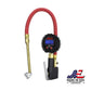 Compact Digital Tire Inflator with Pressure Gauge (255 PSI) - Air Chuck & 15" Rubber Air hose 1/4" NPT