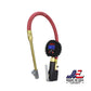 Compact Digital Tire Inflator with Pressure Gauge (255 PSI) - Air Chuck & 15" Rubber Air hose 1/4" NPT