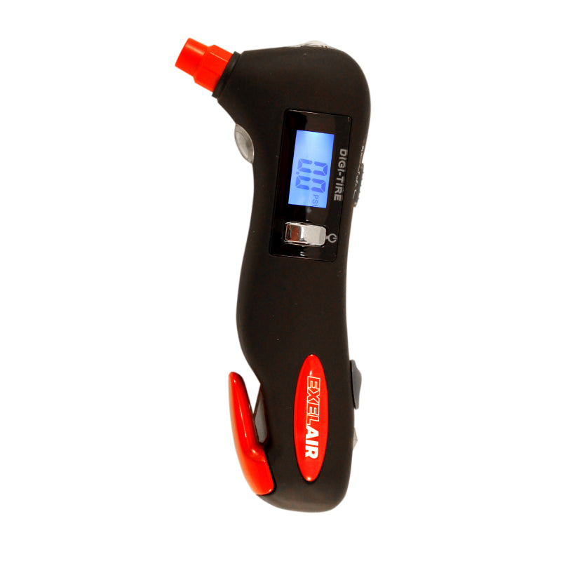 EXELAIR by Milton (EX999005) 5-in-1 Digital Tire Gauge Auto Emergency Tool