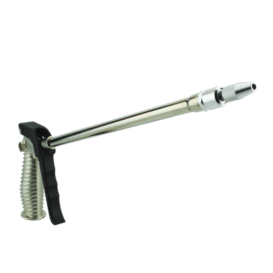 MILTON - S1817 Milton S-182 Turbo Pistol Grip Blow Gun - 10" Extended Reach and Adjustable Nozzle - 40 CFM - 230 Max PSI