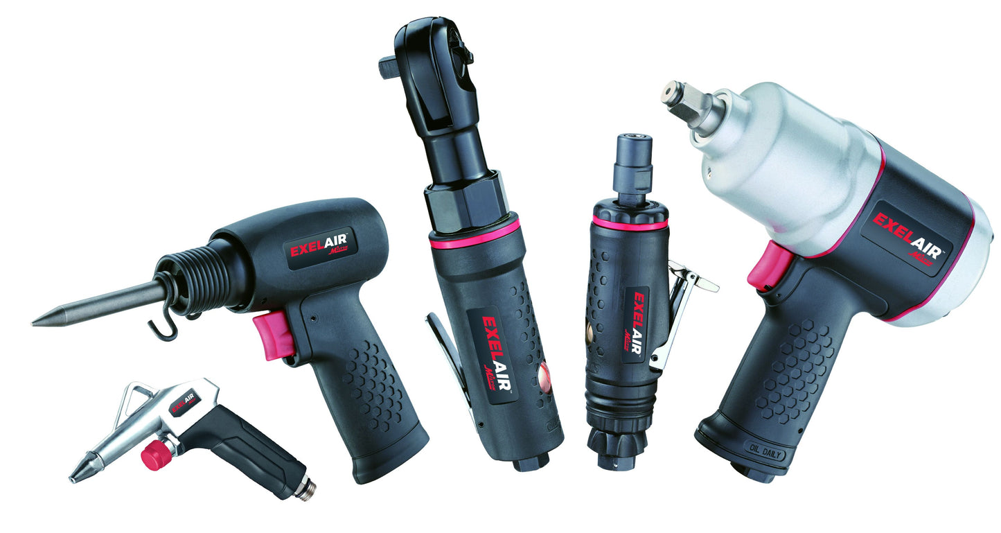 Milton® EXELAIR® 50-Pc. COMPOSITE Professional High Torque Automotive Air Tools & Accessory Kit EX5005CKIT