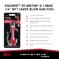 COLORFIT® S-148MC 1/4" NPT Lever Blow Gun Tool, Rubber Tip Nozzle, Red