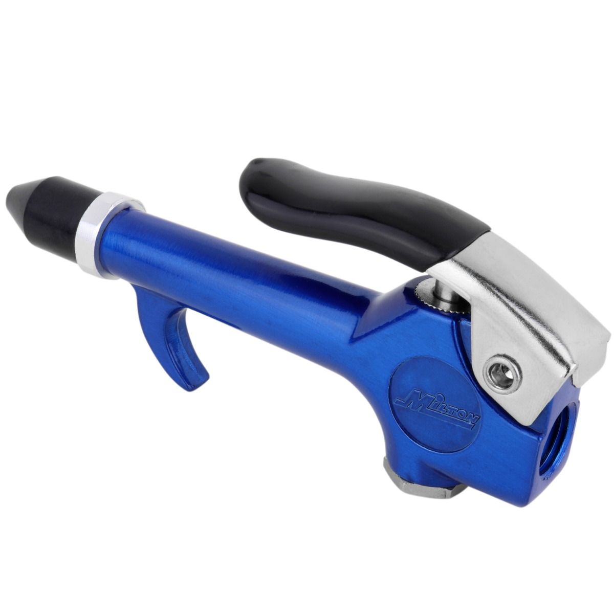 COLORFIT® by Milton S-148TC 1/4” NPT Lever Blow Gun Tool - Rubber Tip Nozzle, Blue