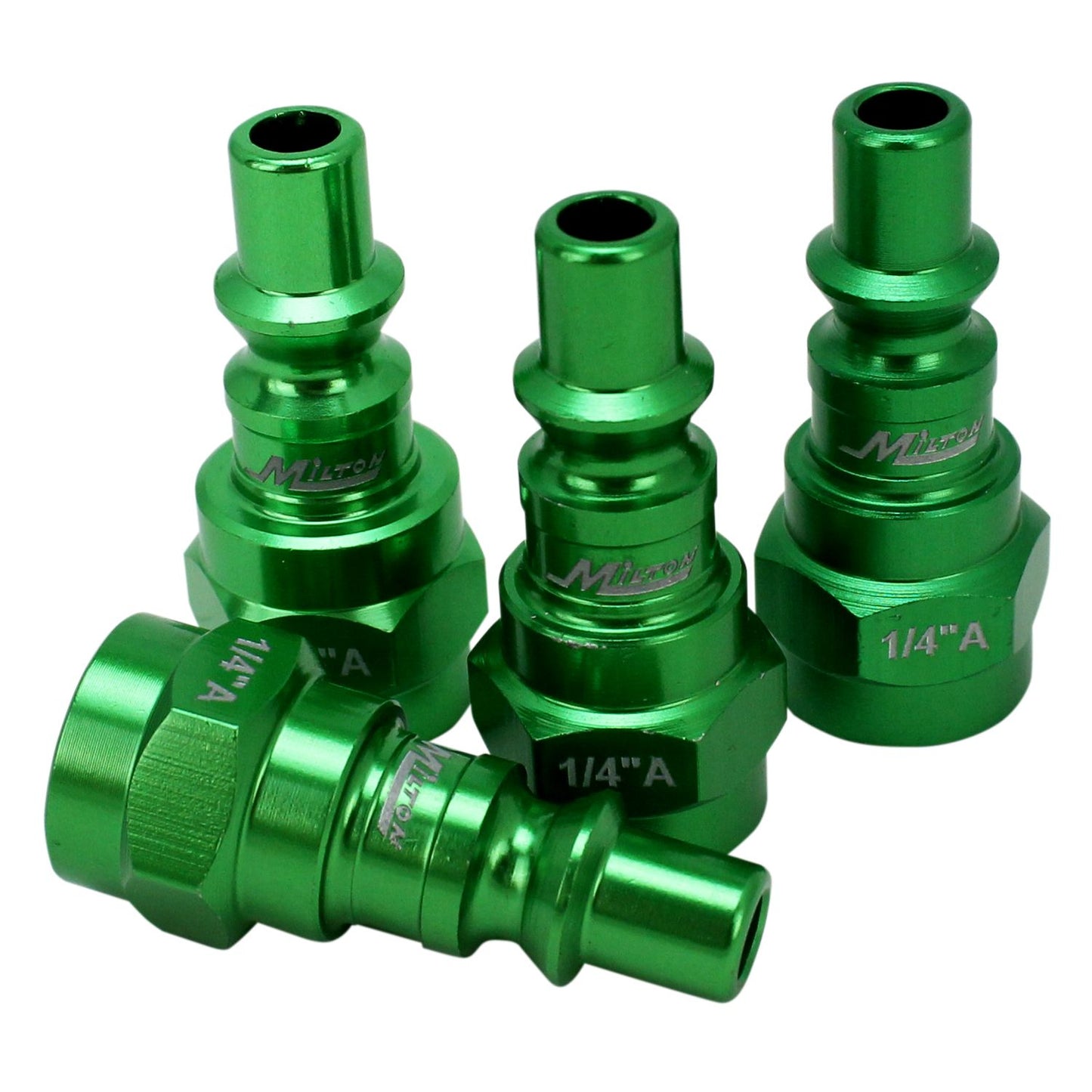 Milton® COLORFIT® Coupler & Plug Kit - (A-Style, Green) - 1/4" NPT (14-Piece)