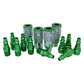 Milton® COLORFIT® Coupler & Plug Kit - (A-Style, Green) - 1/4" NPT (14-Piece)