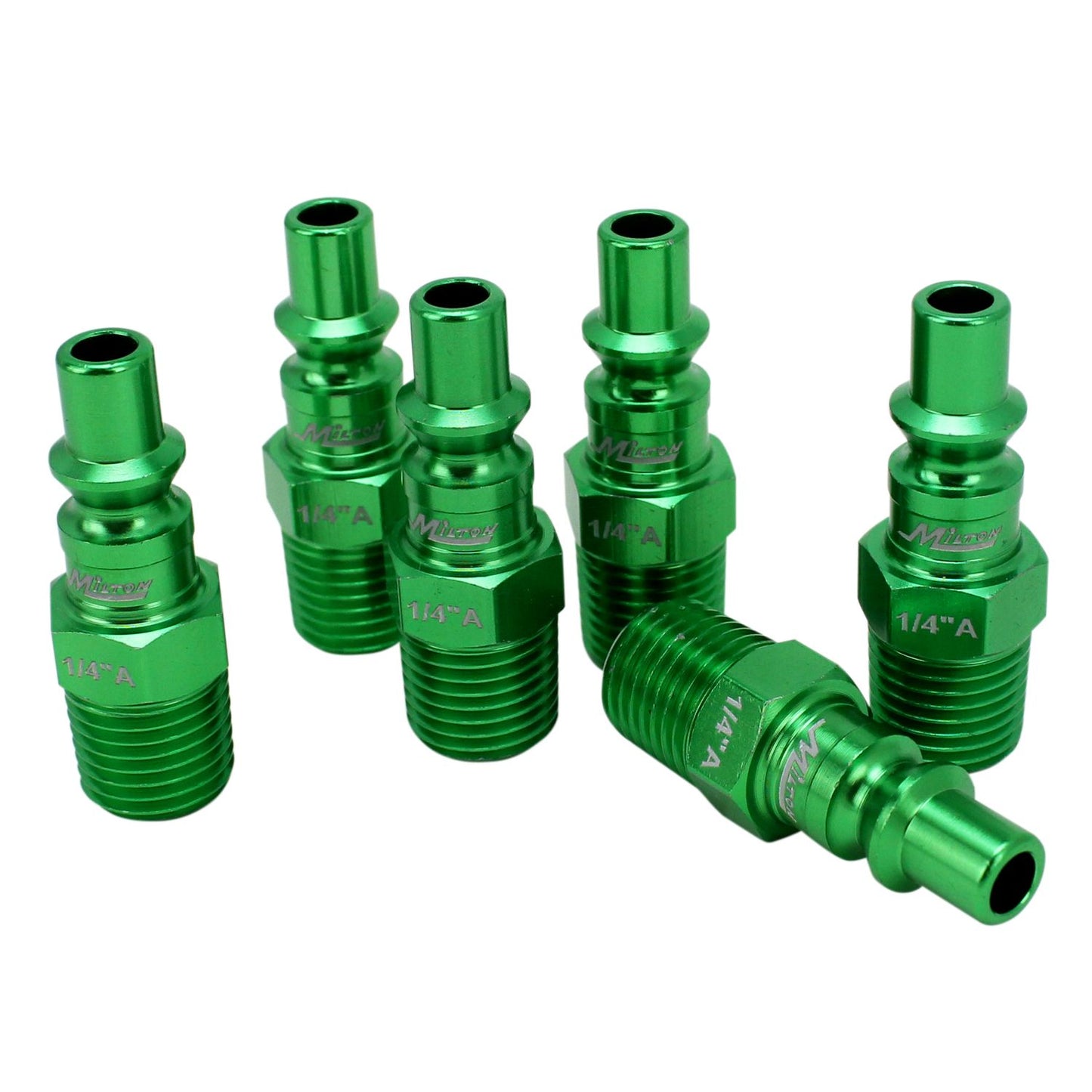 Milton® COLORFIT® Coupler & Plug Kit - (A-Style, Green) - 1/4" NPT (14-Piece)