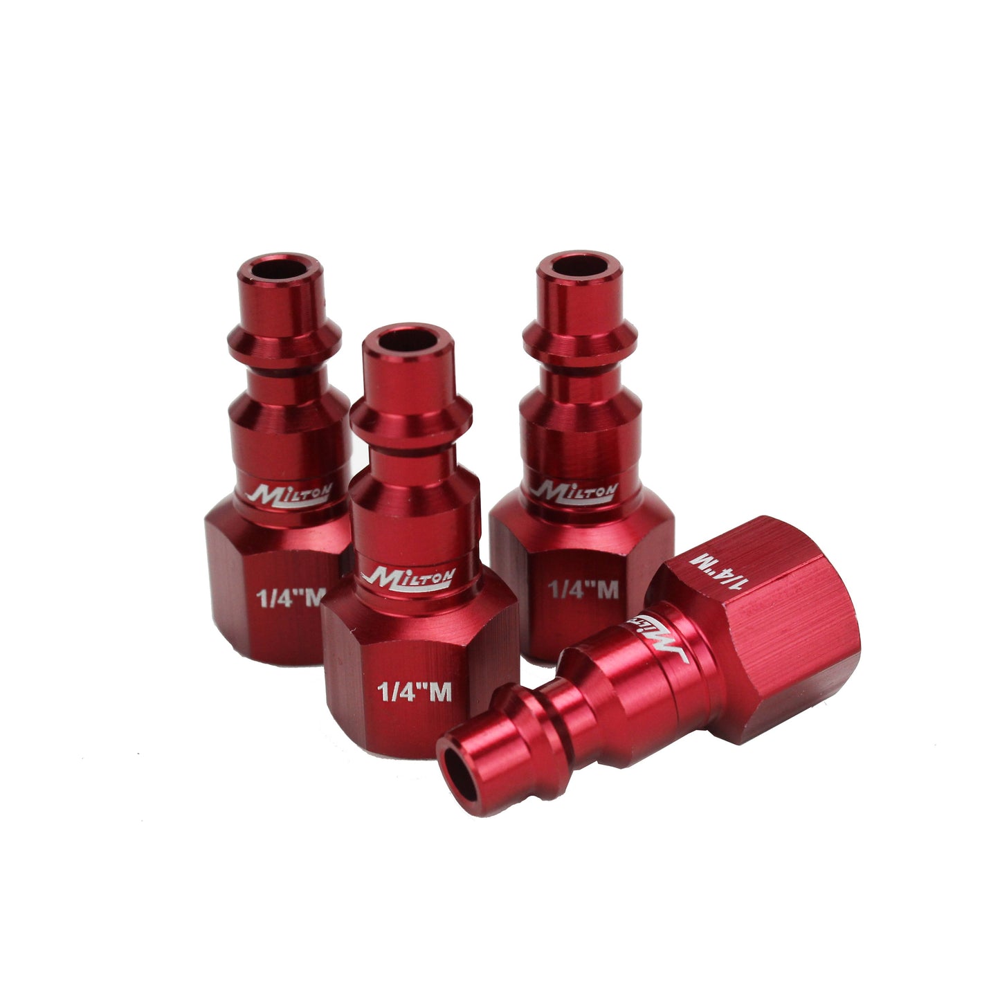 Milton® COLORFIT® Coupler & Plug Kit - (M-STYLE® , Red) - 1/4" NPT (14-Piece)