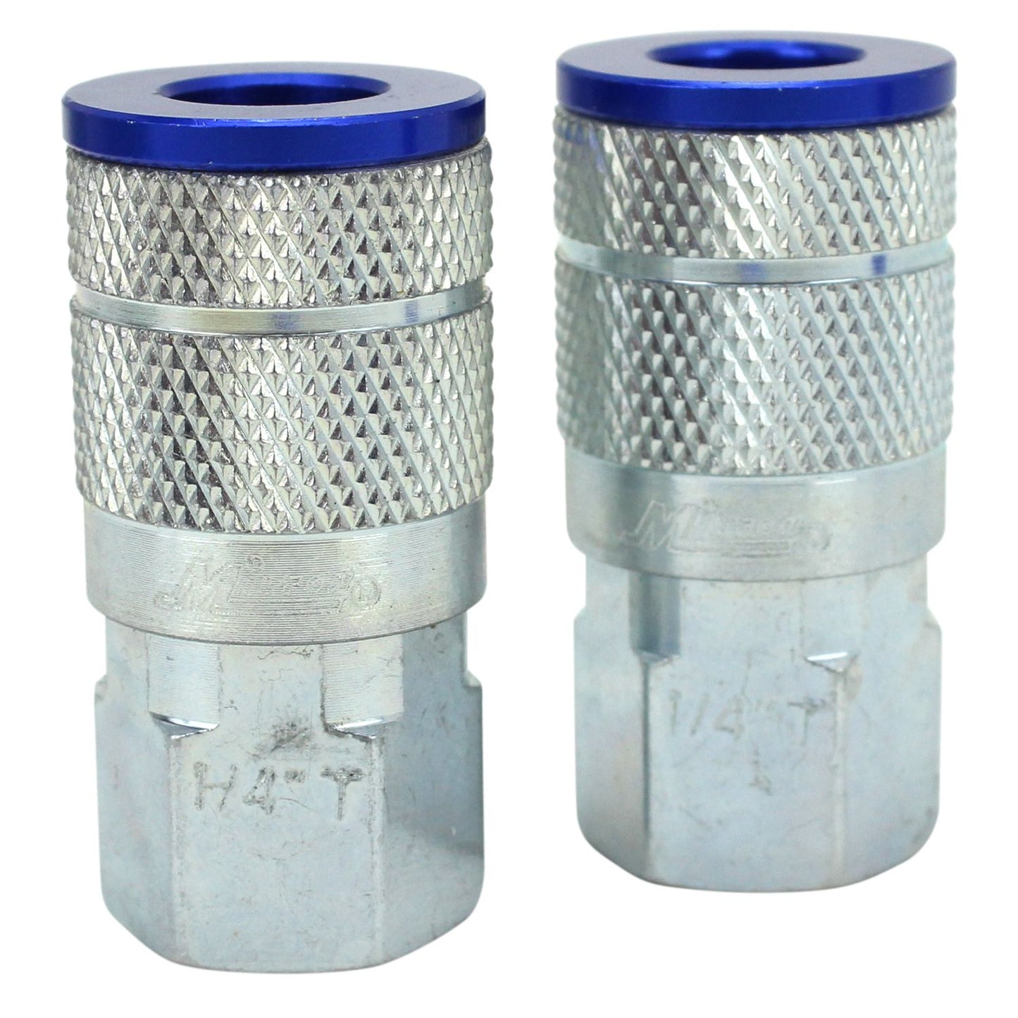 Milton® COLORFIT® Coupler & Plug Kit - (T-Style, Blue) - 1/4" NPT (14-Piece)